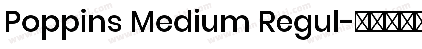 Poppins Medium Regul字体转换